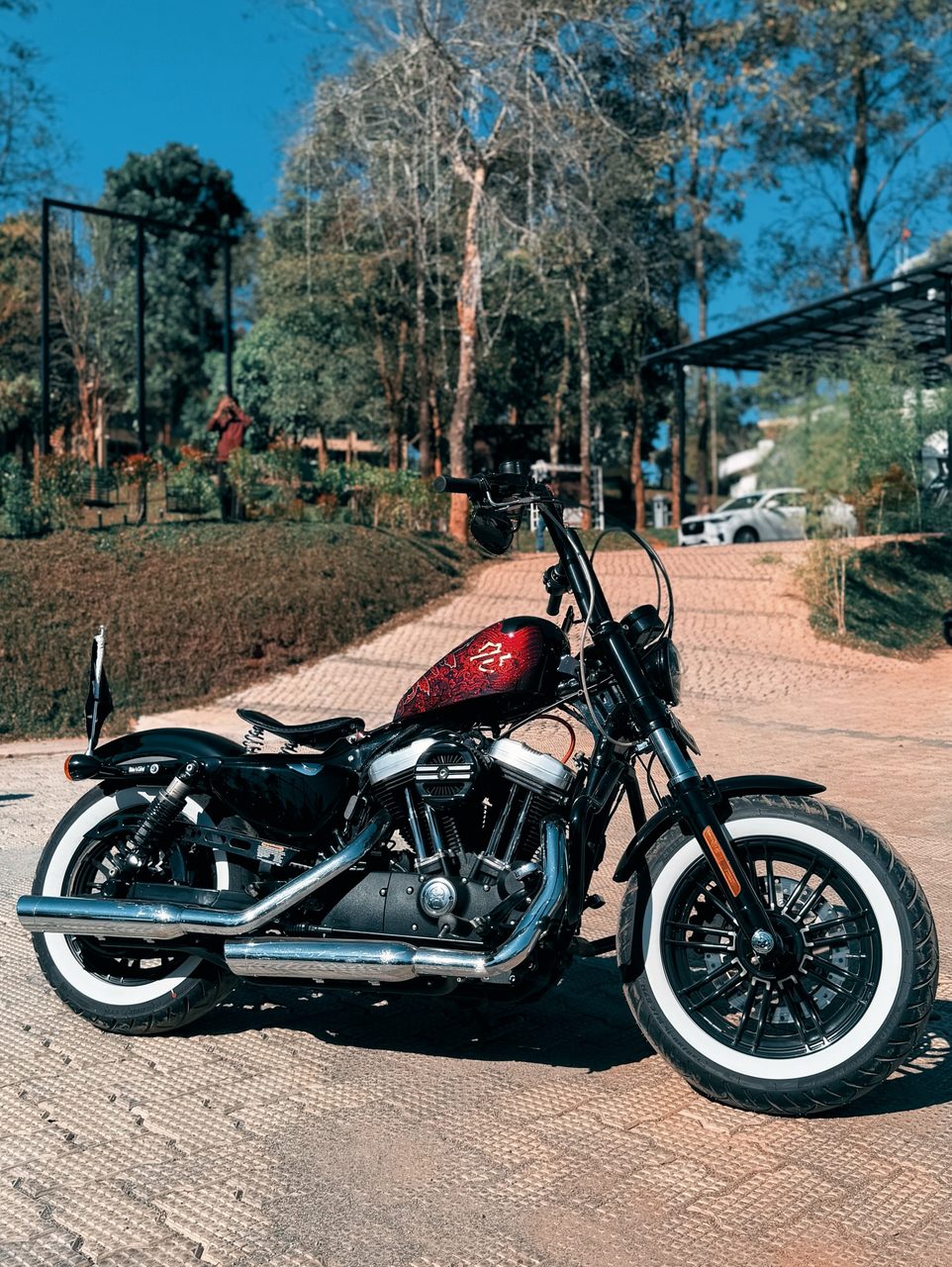 Iron 883 with red tank